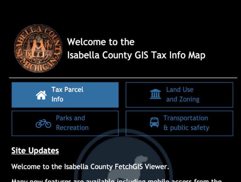 Interactive GIS Map Isabella County Michigan