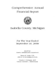 preview image of first page Isabella County 2009 Audit
