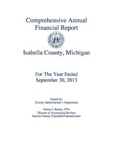 preview image of first page Isabella County 2013 Audit