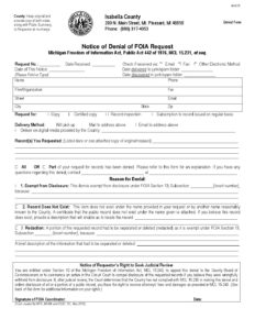 preview image of first page Notice of Denial of FOIA Request