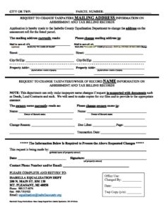 preview image of first page Change of Address