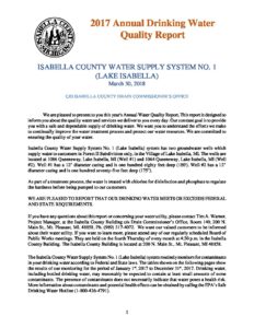 preview image of first page Lake Isabella 2017