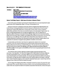 preview image of first page Chippewa River Water Trail Map Project Information