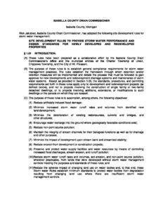 preview image of first page Proposed County Storm Water Rules