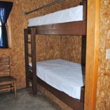 inside cabin bunk beds