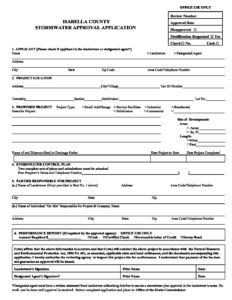 preview image of first page Storm Water Plan Review Application