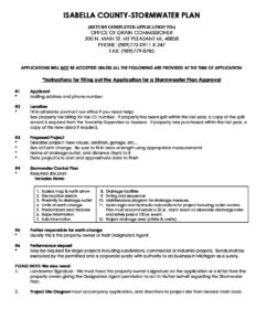 preview image of first page Storm Water Plan Review Application Instructions