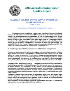 preview image of first page Lake Isabella 2012