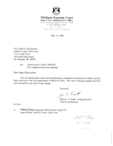 preview image of first page 1998-1 Post Judgement Discovery Hearings