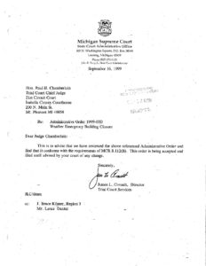 preview image of first page 1999-3D Weather Emergency Building Closure