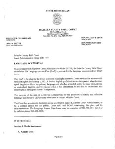 preview image of first page 2013-2 Language Access Plan