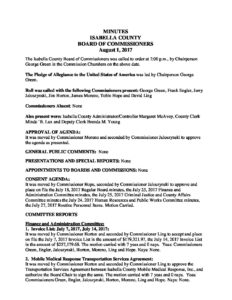 preview image of first page August 1, 2017 Minutes