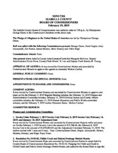 preview image of first page February 19, 2019 Minutes