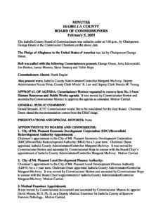 preview image of first page February 5, 2019 Minutes