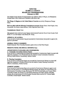 preview image of first page February 6, 2018 Minutes