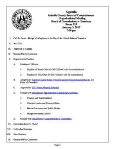 preview image of first page January 3, 2017 Agenda (Org. Meeting)