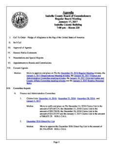 preview image of first page January 17, 2017 Agenda