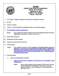 preview image of first page September 18, 2018 Agenda