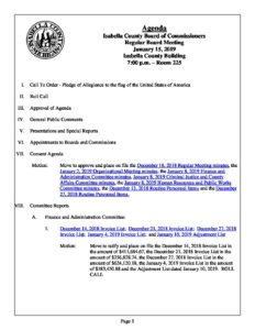 preview image of first page January 15, 2019 Agenda