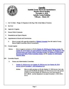 preview image of first page November 6, 2018 Agenda