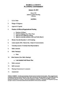 preview image of first page January 10, 2019 Agenda