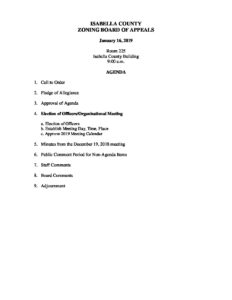 preview image of first page January 16, 2019 Agenda
