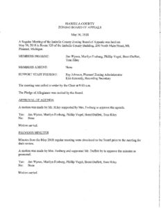 preview image of first page May 30, 2018 Minutes