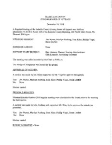 preview image of first page December 19, 2018 Minutes