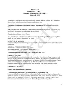 preview image of first page March 1, 2016 Minutes