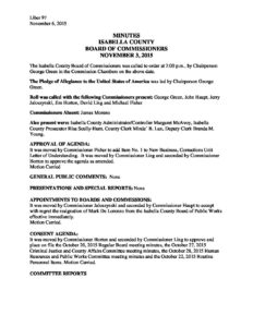 preview image of first page November 3, 2015 Minutes