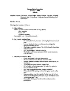 preview image of first page January 5, 2009 Minutes