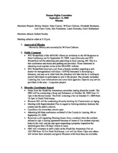 preview image of first page September 14, 2009 Minutes