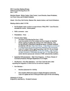 preview image of first page June 7, 2010 Minutes