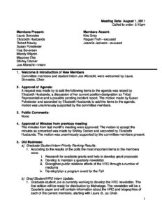 preview image of first page August 1, 2011 Minutes