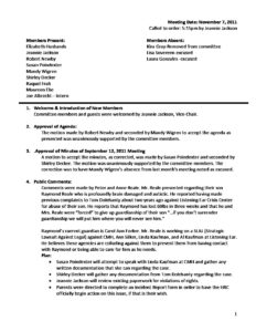 preview image of first page November 7, 2011 Minutes