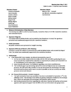 preview image of first page May 7, 2012 Minutes