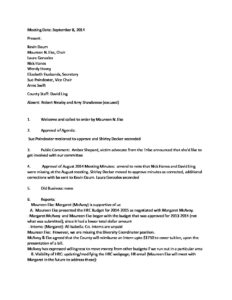 preview image of first page September 9, 2013 Minutes