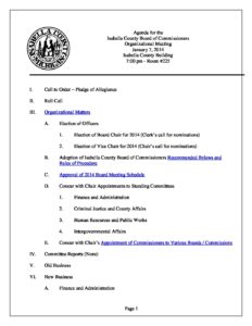 preview image of first page January 9, 2014 (Organizational Meeting)