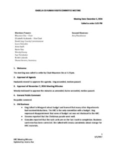 preview image of first page December 5, 2016 Minutes