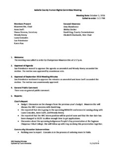 preview image of first page October 3, 2016 Minutes