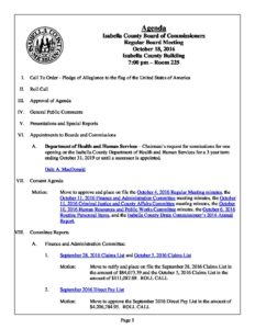 preview image of first page October 18, 2016 Agenda