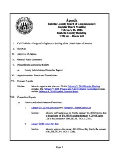 preview image of first page February 16, 2016 Agenda