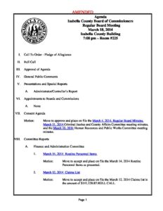 preview image of first page March 18, 2014 Agenda