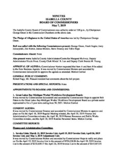 preview image of first page May 7, 2019 Minutes