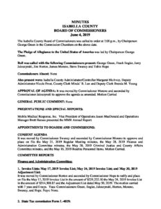 preview image of first page June 4, 2019 Minutes