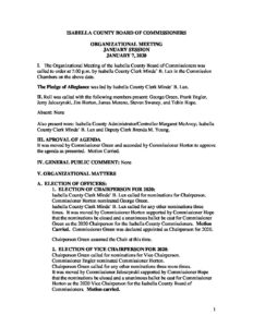 preview image of first page January 7, 2020 Minutes