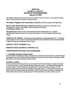 preview image of first page January 21, 2020 Minutes