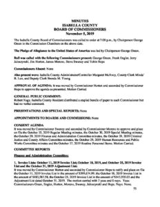 preview image of first page November 5, 2019 Minutes