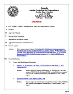 preview image of first page March 17, 2020 Agenda