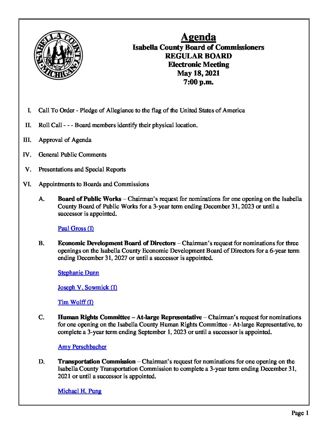 preview image of first page May 18, 2021 Agenda